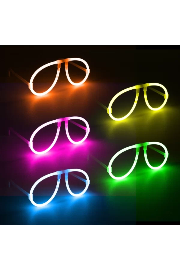 Neon Glow Fosfor Gözlük – Festival  Parti (1239li Set)