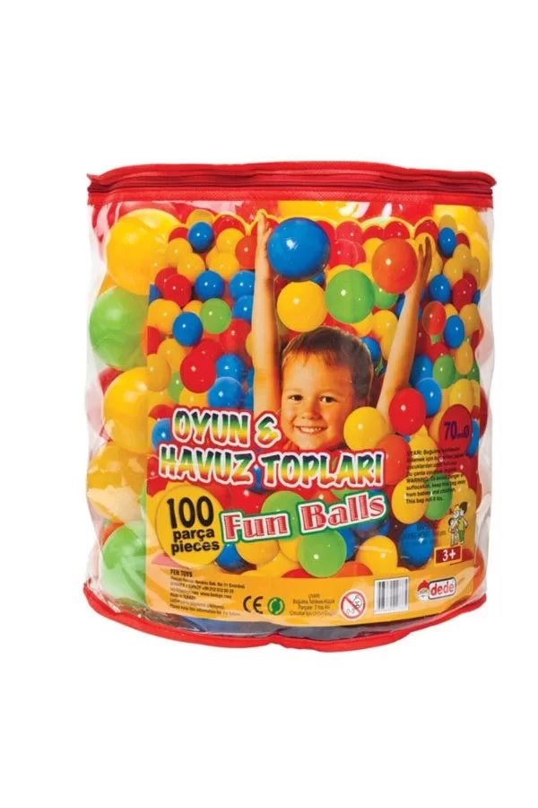 Nessiworld 01733 OYUN HAVUZ TOPU 100 LÜ FİLELİ  7CM