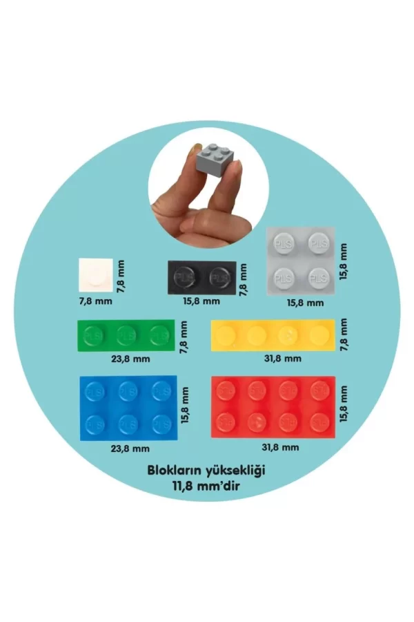 Nessiworld  03 492 Pilsan Mikro Bloklar 588 Parça Kutulu