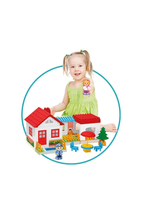 Nessiworld  03135 Tek Katlı Ev Blokları 36 Parça -Dede