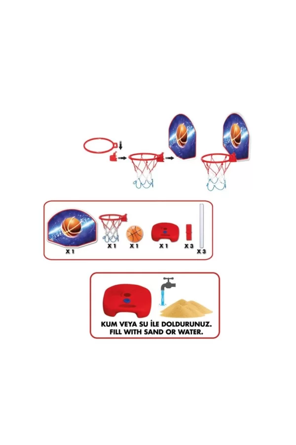 Nessiworld  03407 Dede Ayaklı Basket Potası