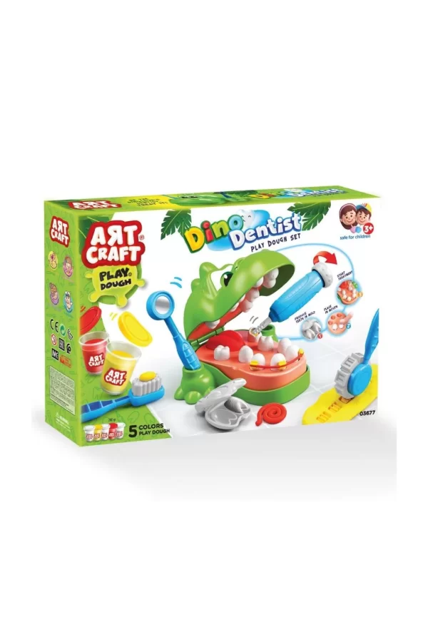 Nessiworld 03677 DİNO DİŞÇİ HAMUR SET