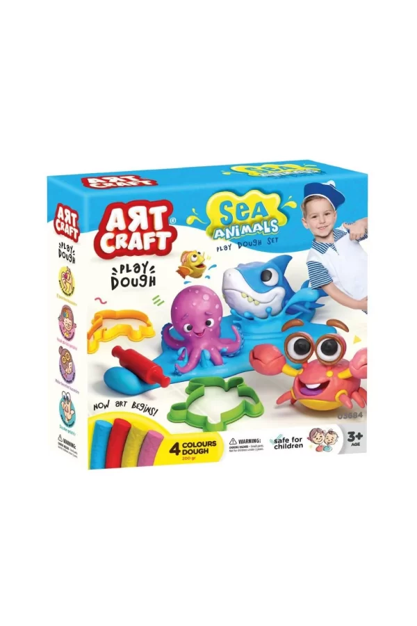 Nessiworld 03684 Art Craft Deniz Hayvanları Hamur Set 200 gr