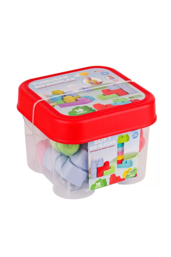 Nessiworld  04007 Yumuşak Big Bloklar Kova 18 Parça -Dede