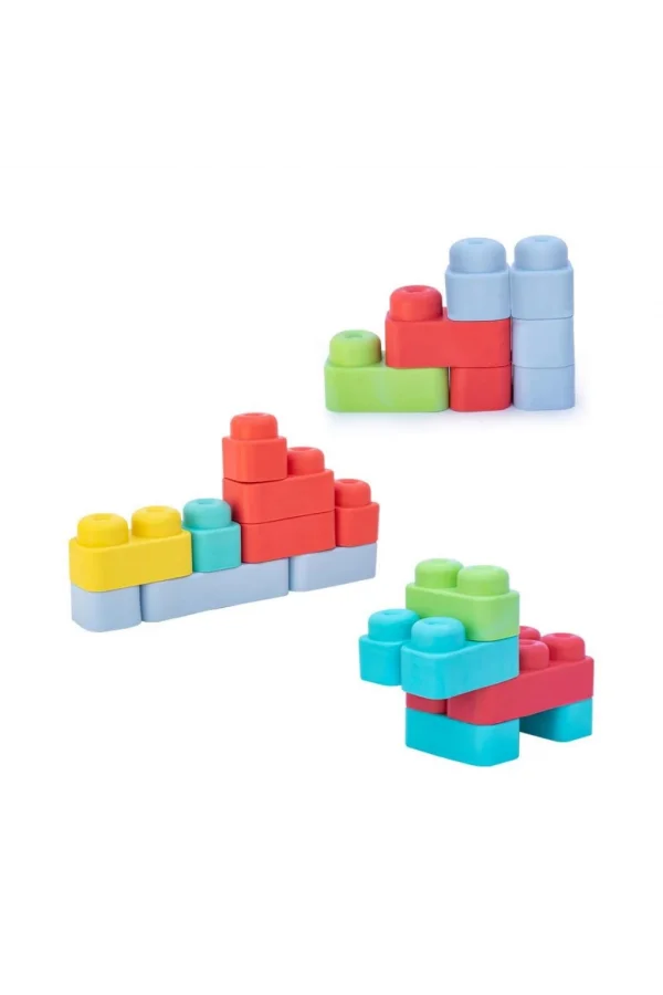 Nessiworld  04007 Yumuşak Big Bloklar Kova 18 Parça -Dede