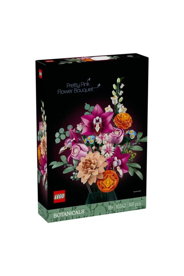 Nessiworld  10342 Lego iconic Botanicals Pembe Çiçek Buketi 749 parça +18 yaş