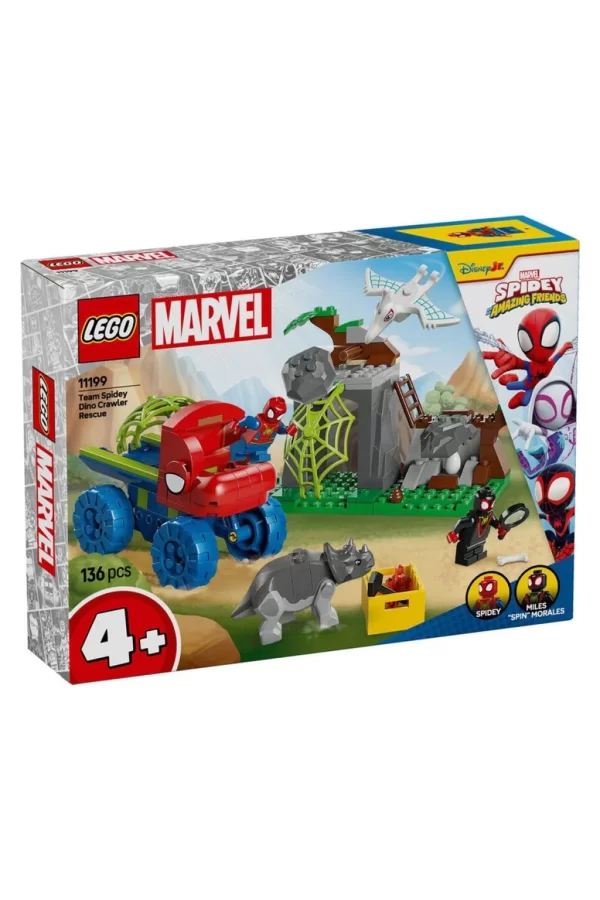 Nessiworld  11199 Lego Marvel Spidey-Spidey Ekibi Dinozor Kamyonlu Kurtarma 136 parça +4 yaş