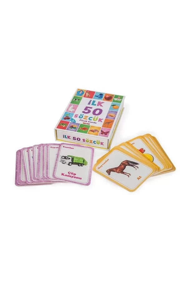 Nessiworld 1161  Flash Cards  İlk 50 Sözcük -DıyToy