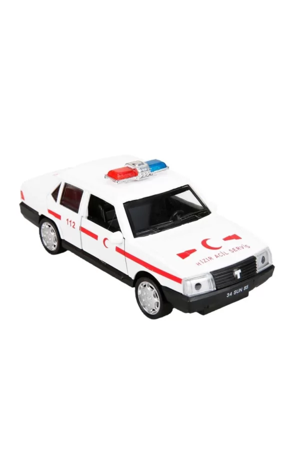 Nessiworld 1605 1:32 Sesli ve Işıklı Acil Servis Araçları 13 cm -Sunman