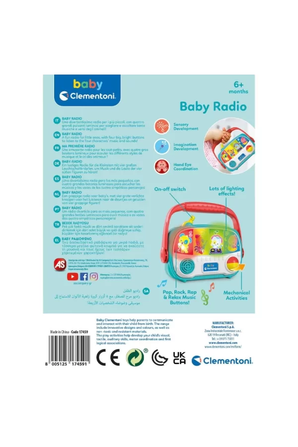 Nessiworld 17459 Baby Clementoni - Bebek Radyosu
