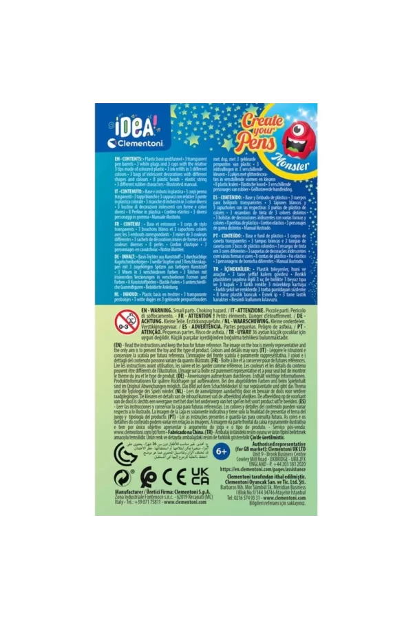 Nessiworld  18828 Idea Clemetoni - Mini Kalem Laboratuvarı - Canavarlar