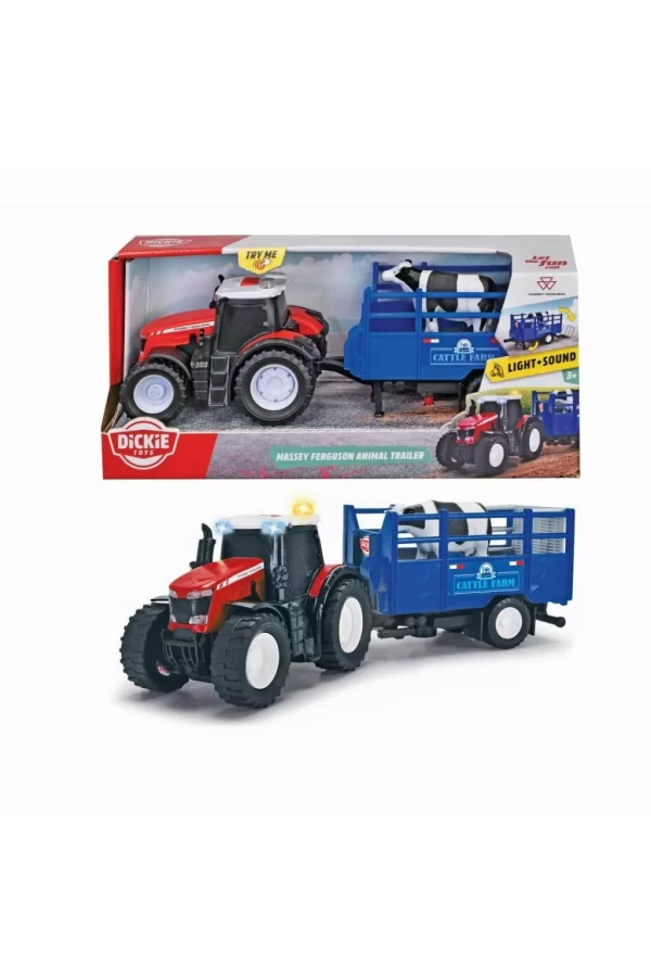 Nessiworld 20374003 Massey Ferguson Hayvan Römorku - Simba