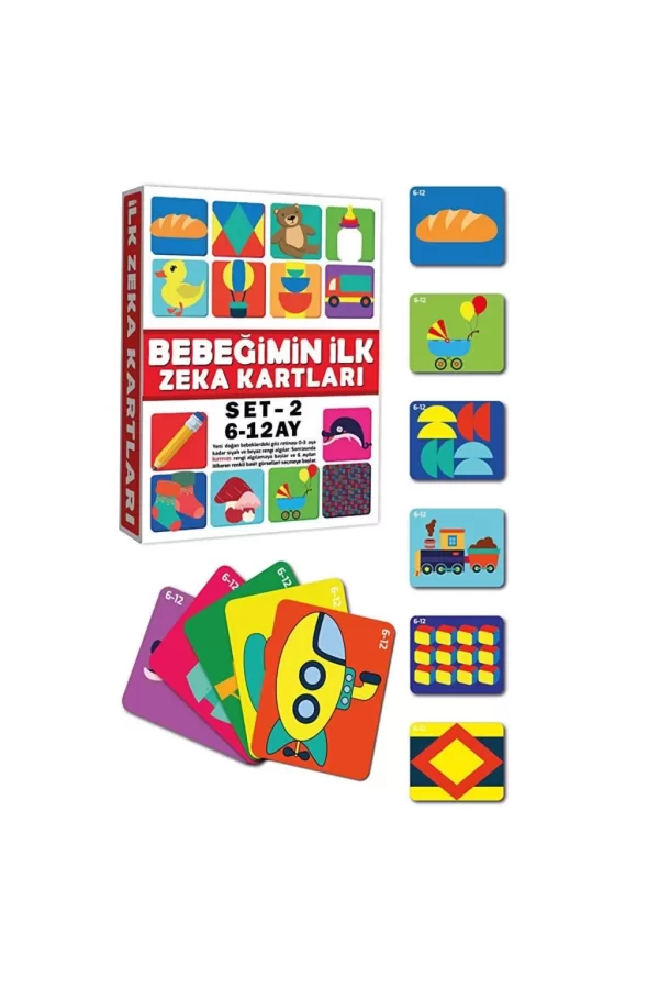 Nessiworld  2205 Eğitici Kartlar 6-12 Ay Zeka Kartları -Dıytoys