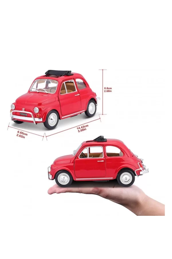 Nessiworld  22099 Burago Fiat 500L 168 Kırmızı 1:24 -Sunman