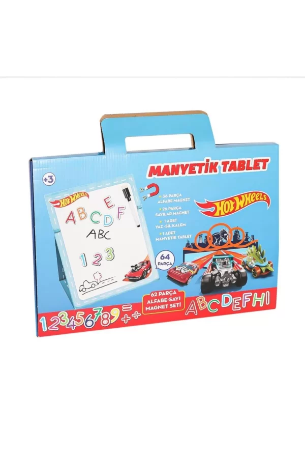 Nessiworld 2236 HOT WHEELS MANYETİK TABLET 62 PARÇA MANYETİKLİ