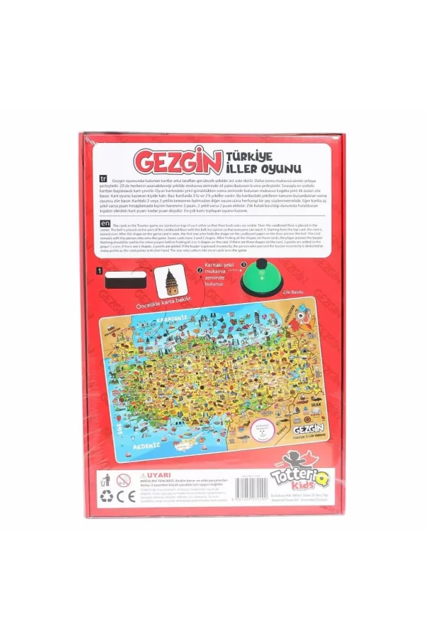 Nessiworld  2290 Gezgin Türkiye İller Oyunu -Tottreiq