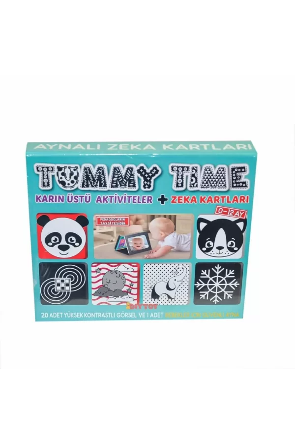Nessiworld 2304 Tummy Time Aynalı Zeka Kartı - Dıy Toy