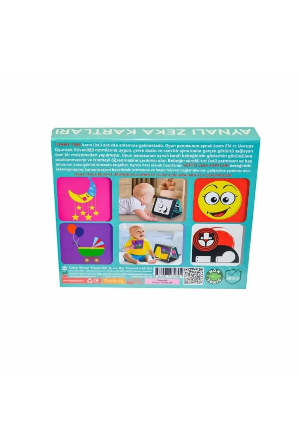 Nessiworld 2304 Tummy Time Aynalı Zeka Kartı - Dıy Toy
