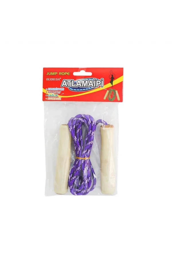Nessiworld  2309007 Ahşap Saplı Atlama İpi -Kızılkaya Oyuncak
