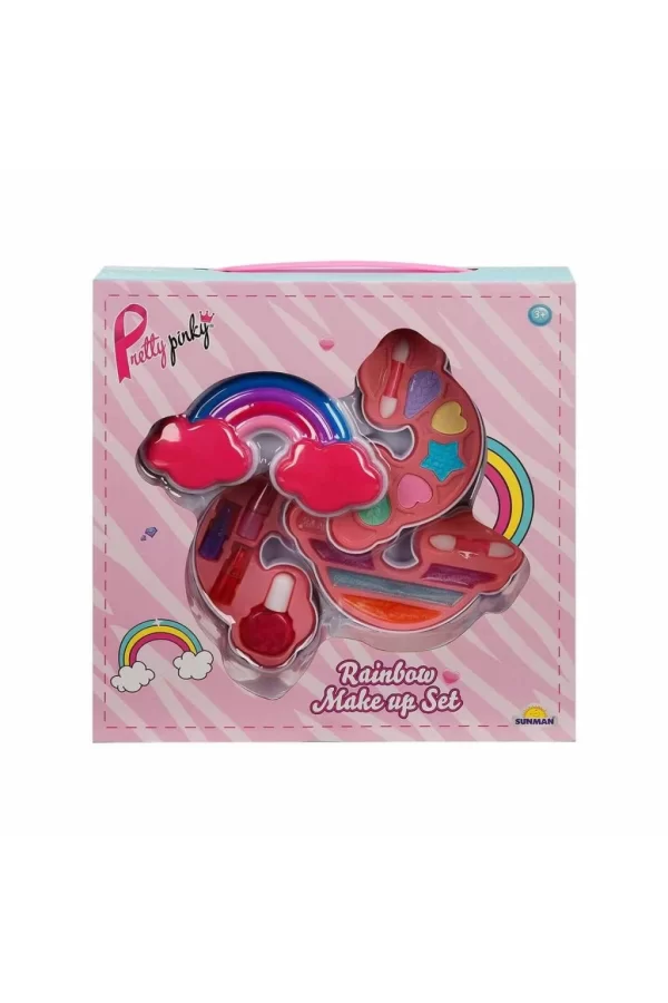 Nessiworld 2601 SUN-RST-PRP-Güzellik Set Makyaj Gökkuşağı Şekilli 3 Katmanlı - Sunman