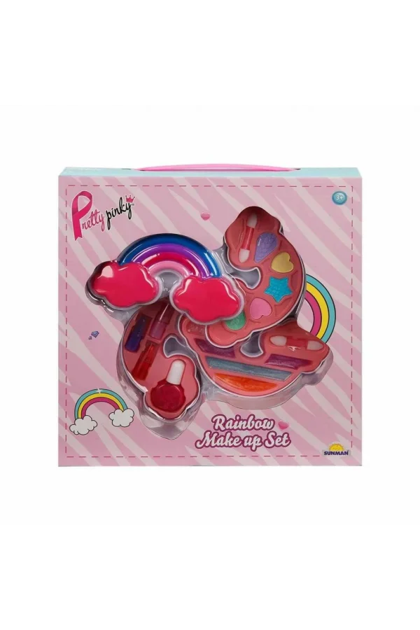 Nessiworld 2601 SUN-RST-PRP-Güzellik Set Makyaj Gökkuşağı Şekilli 3 Katmanlı - Sunman