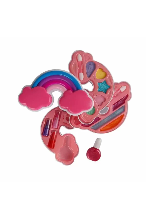 Nessiworld 2601 SUN-RST-PRP-Güzellik Set Makyaj Gökkuşağı Şekilli 3 Katmanlı - Sunman