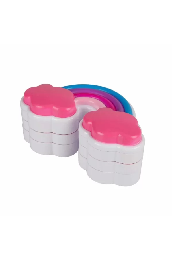 Nessiworld 2601 SUN-RST-PRP-Güzellik Set Makyaj Gökkuşağı Şekilli 3 Katmanlı - Sunman