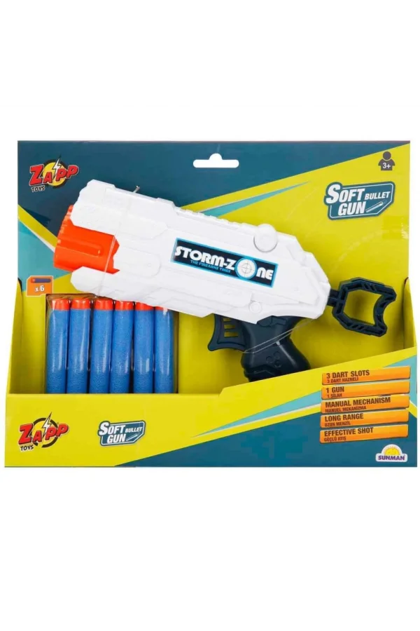 Nessiworld  2712 Zapp 6 Mermili Sünger Dart Atan Silah -Sunman