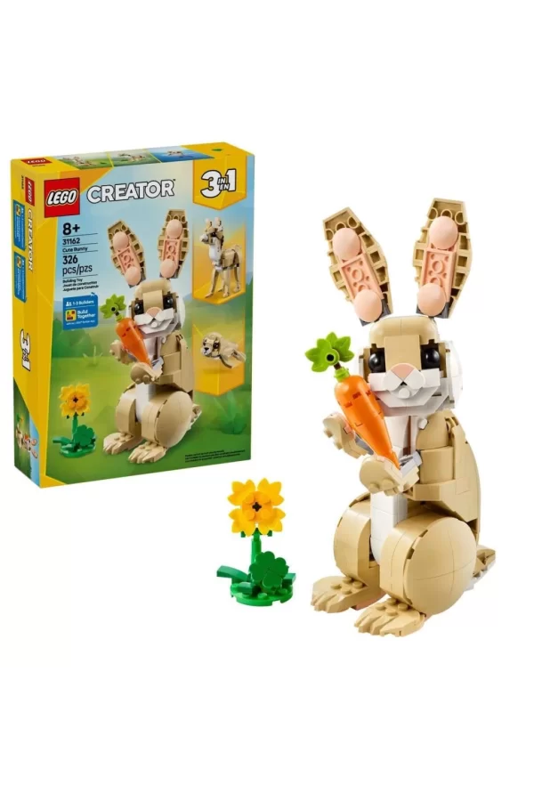 Nessiworld 31162 Lego Creator 3in1 - Sevimli Tavşan 326 parça +8 yaş