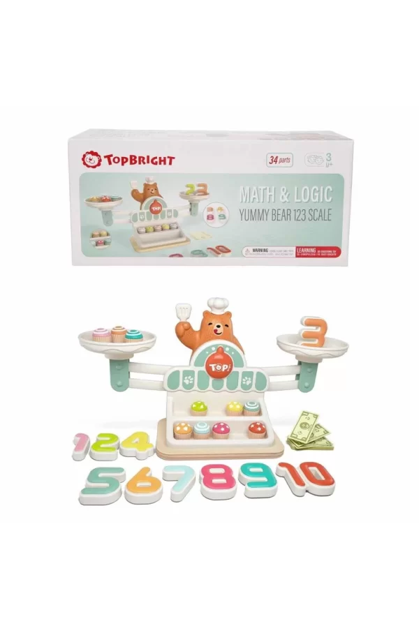 Nessiworld 3905 SUN-Ahşap Manyetik Terazi Alışveriş Oyunu