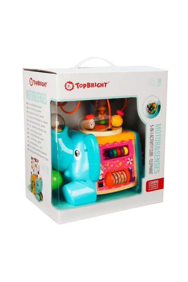 Nessiworld 3906 SUN-Tahta Oyuncaklar Aktivite Küpü 5 İN 1
