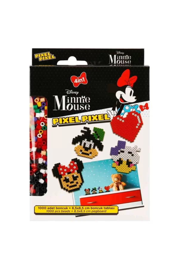 Nessiworld  4in1 Disney Minnie Mouse Pixel Pixel Boncuk Aktivite ve Oyuncak Seti