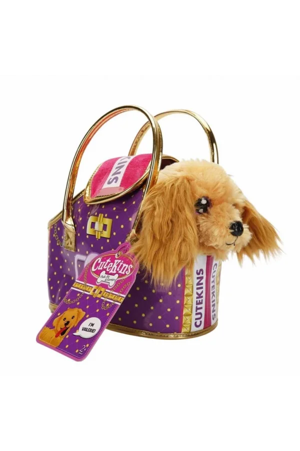 Nessiworld  50585 Cutekins Taşıma Çantalı Peluş Köpek -Sunman