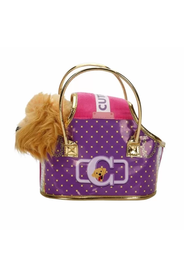 Nessiworld  50585 Cutekins Taşıma Çantalı Peluş Köpek -Sunman