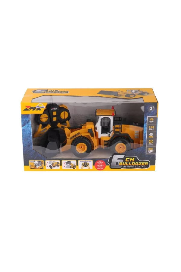 Nessiworld 5088 SUN-1:24 IŞIKLI USB ŞARJZLI UZAKTAN KUMANDALI BULDOZER