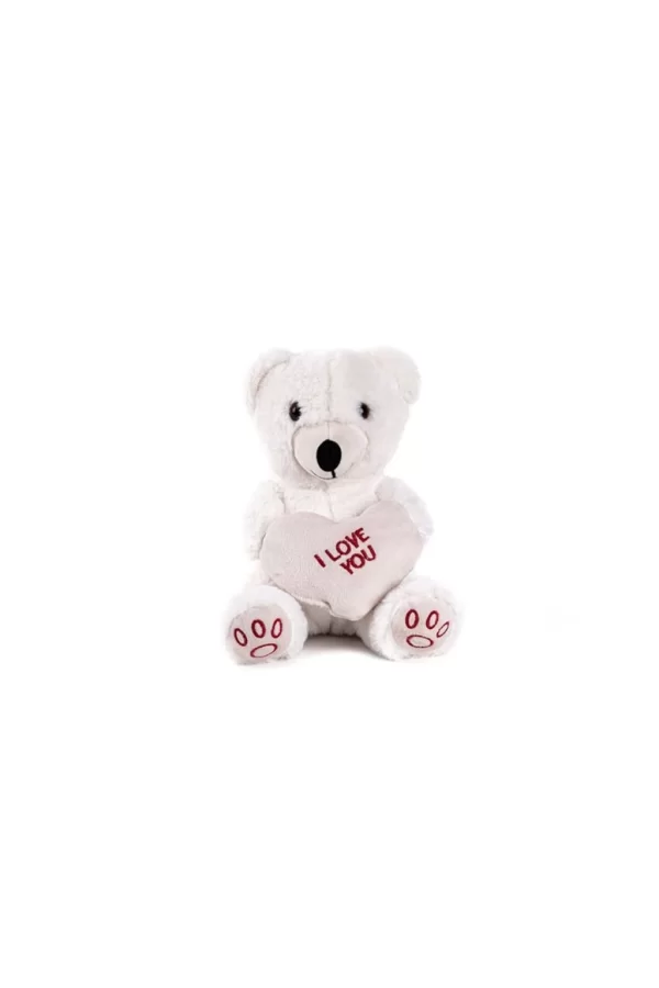 Nessiworld 5520 50 CM BEYAZ KALPLİ AYICIK