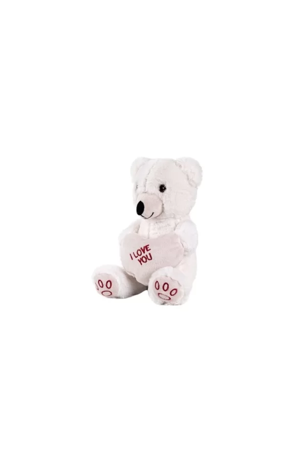 Nessiworld 5520 50 CM BEYAZ KALPLİ AYICIK
