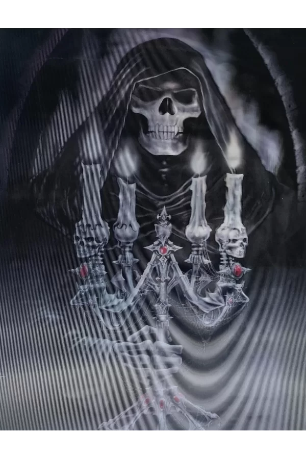 Nessiworld  5D Elmas Boyama 3 Farklı Resim Değişenli Halloween İskelet Tablosu 30x40 cm