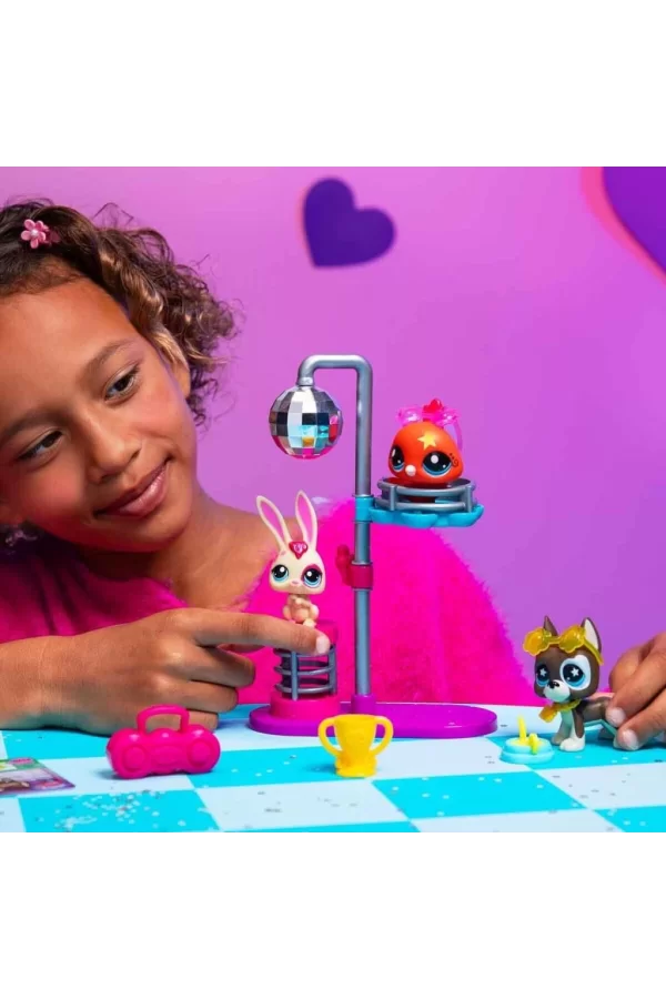 Nessiworld 6377 SUN- LİTTLEST PETSHOP MİNİŞLER  DISCO NİGHT  OYUN SETİ