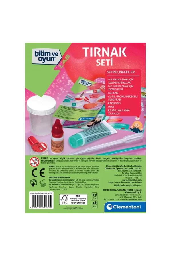 Nessiworld  64332 Bilim ve Oyun - Tırnak Seti +7 yaş