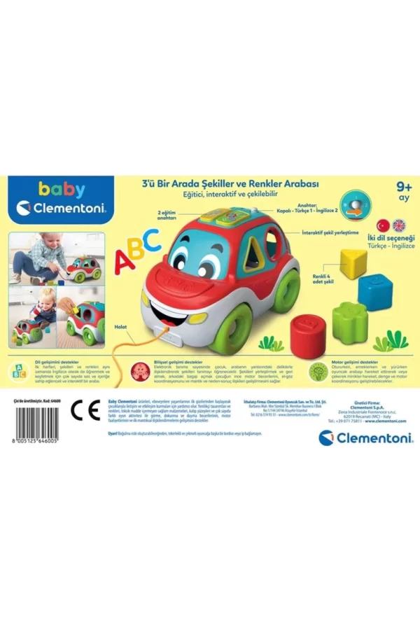 Nessiworld  64600 Baby Clementoni - Bultak Araba +9 ay