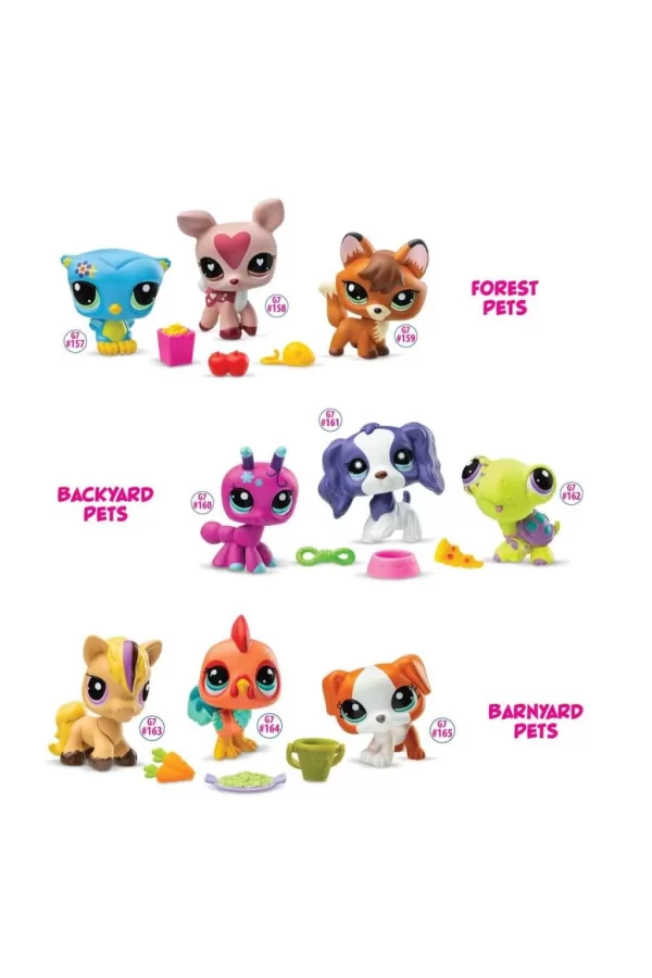 Nessiworld 6469 SUN-Littlest Pet Shop Minişler 3’lü Figür Setİ