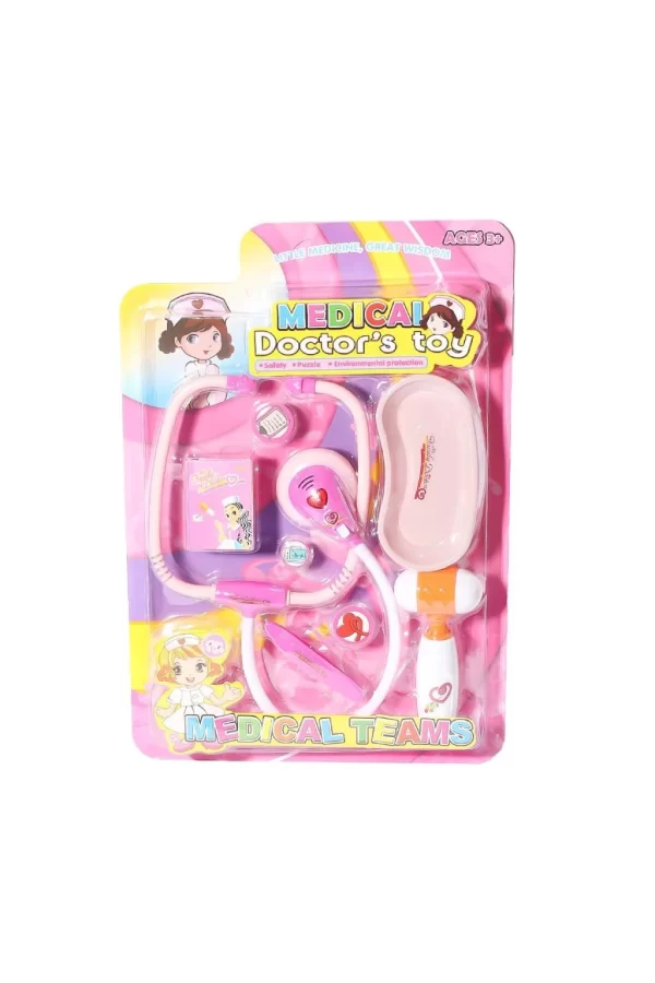 Nessiworld  66001C-16 Sesli ve Işıklı Doktor Seti -Pembe