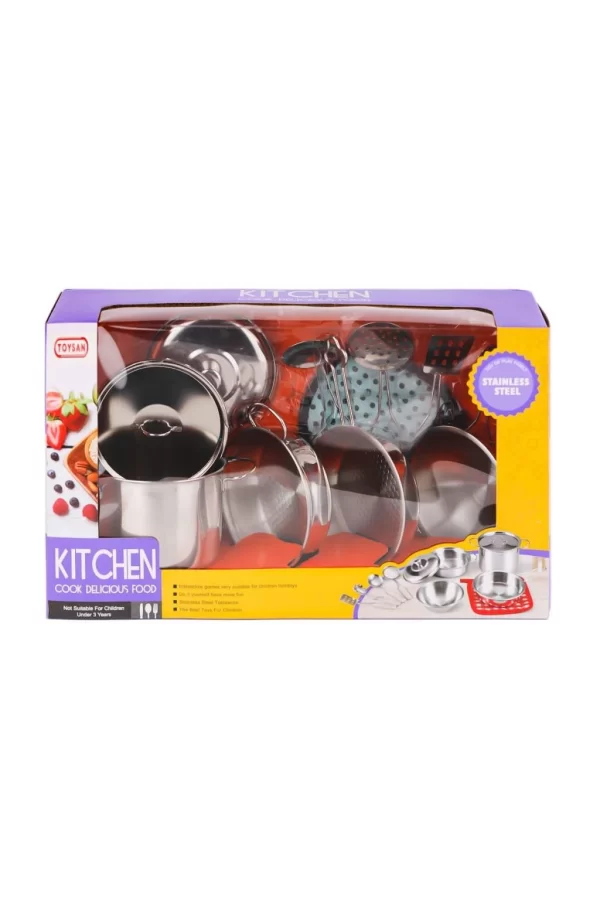 Nessiworld  666-B8 Metal Çay Seti -Toysan Oyuncak