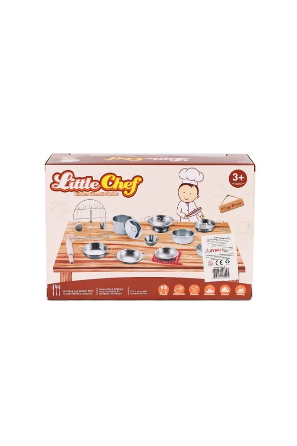 Nessiworld  668-C1 Küçük Şef Metal Tencere Seti -Toysan Oyuncak