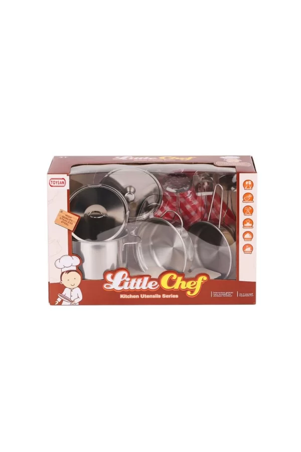 Nessiworld  668-C1 Küçük Şef Metal Tencere Seti -Toysan Oyuncak