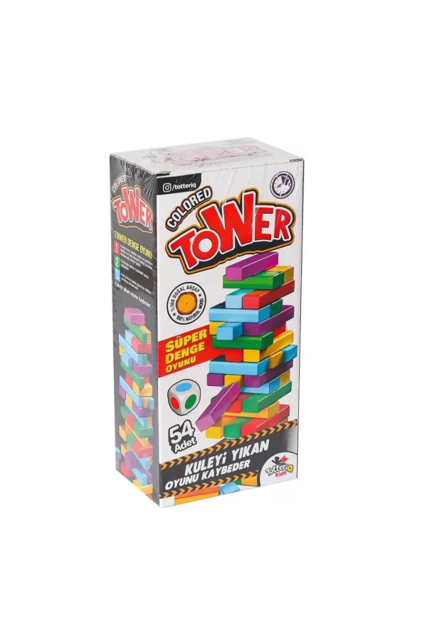 Nessiworld  7315 Renkli Tower Süper Denge Oyunu -Totteriq