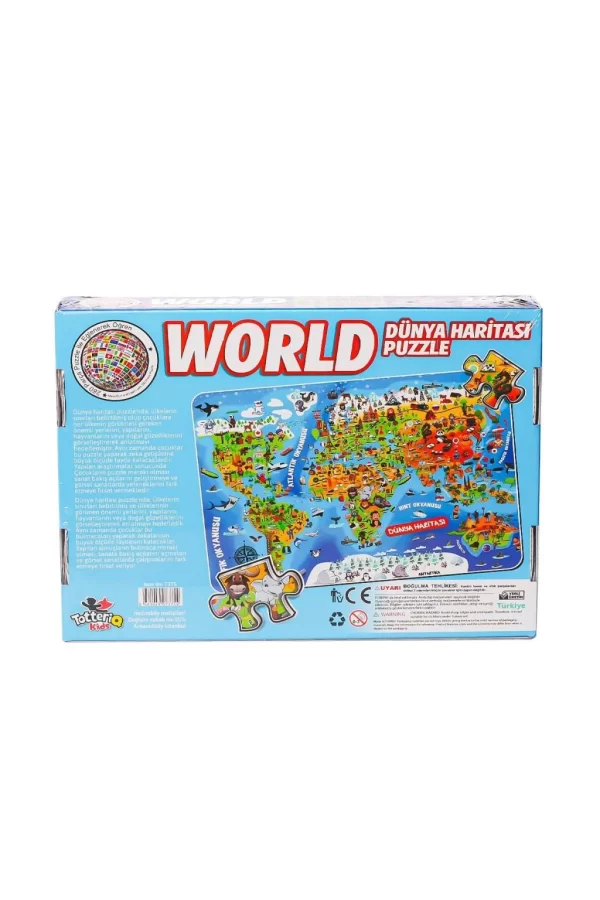 Nessiworld  7375 Dünya Kültür Haritası Puzzle -Totteriq