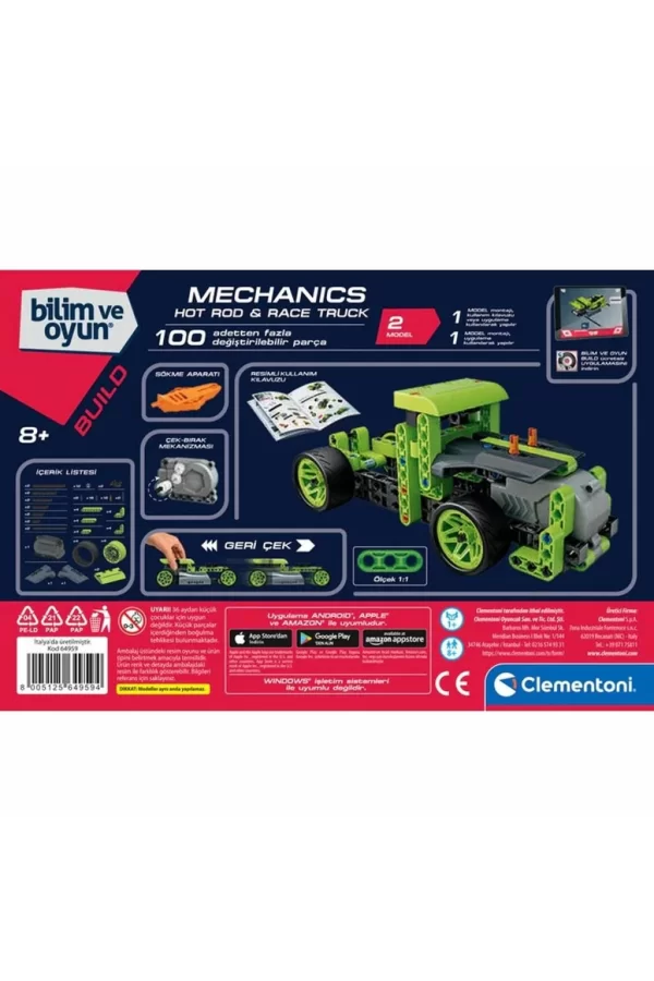 Nessiworld 75076TR Mekanik Laboratuvarı - Hot Road ve Race Truck +8 yaş