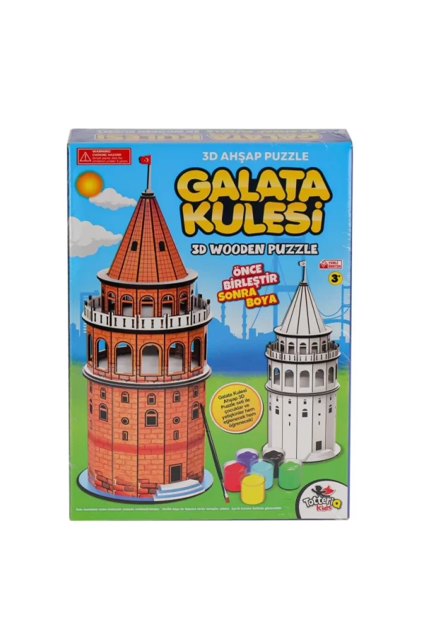 Nessiworld  8210 Galata Kulesi Ahşap 3D Puzzle